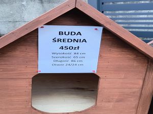 Sprzedaż detaliczna i hurtowa kojce dla zwierząt, budy
